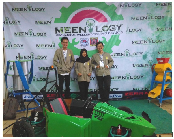 Mahasiswa UP 45 Yogyakarta Masuk 5 Besar LKTIM Tingkat Nasional Meenlogy (Mechanical Weekend Technology) Tahun 2016